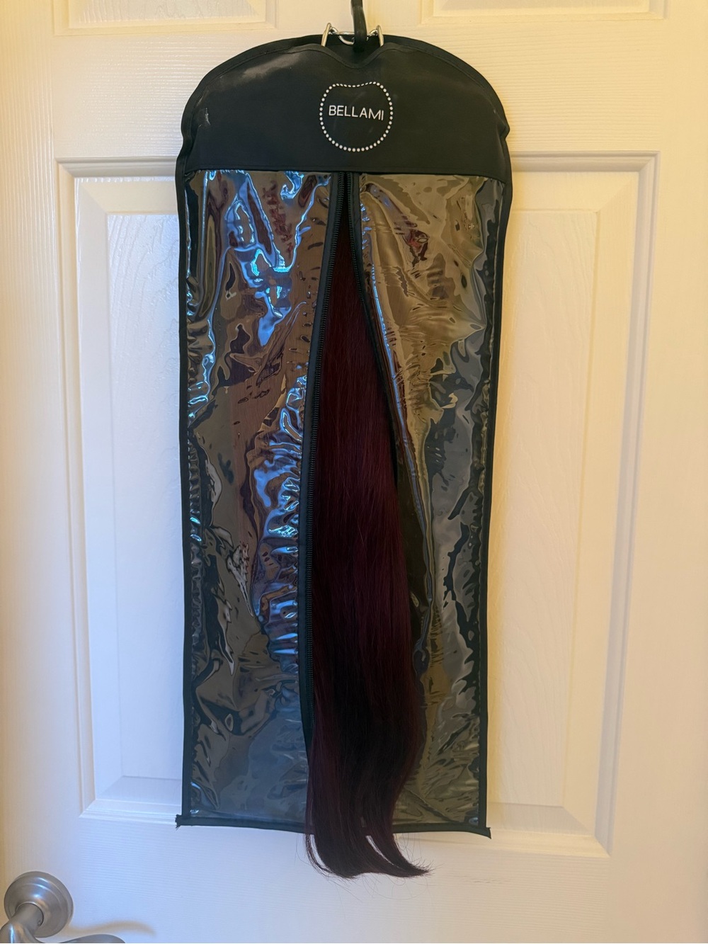BELLAMI Mullberry Straight Silk Seam Clip-In Human Hair Extensions 24” 260g 7pc - Picture 5 of 12